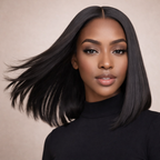 HD Lace Bob Wig Human Hair – Middle Part, Natural Melt