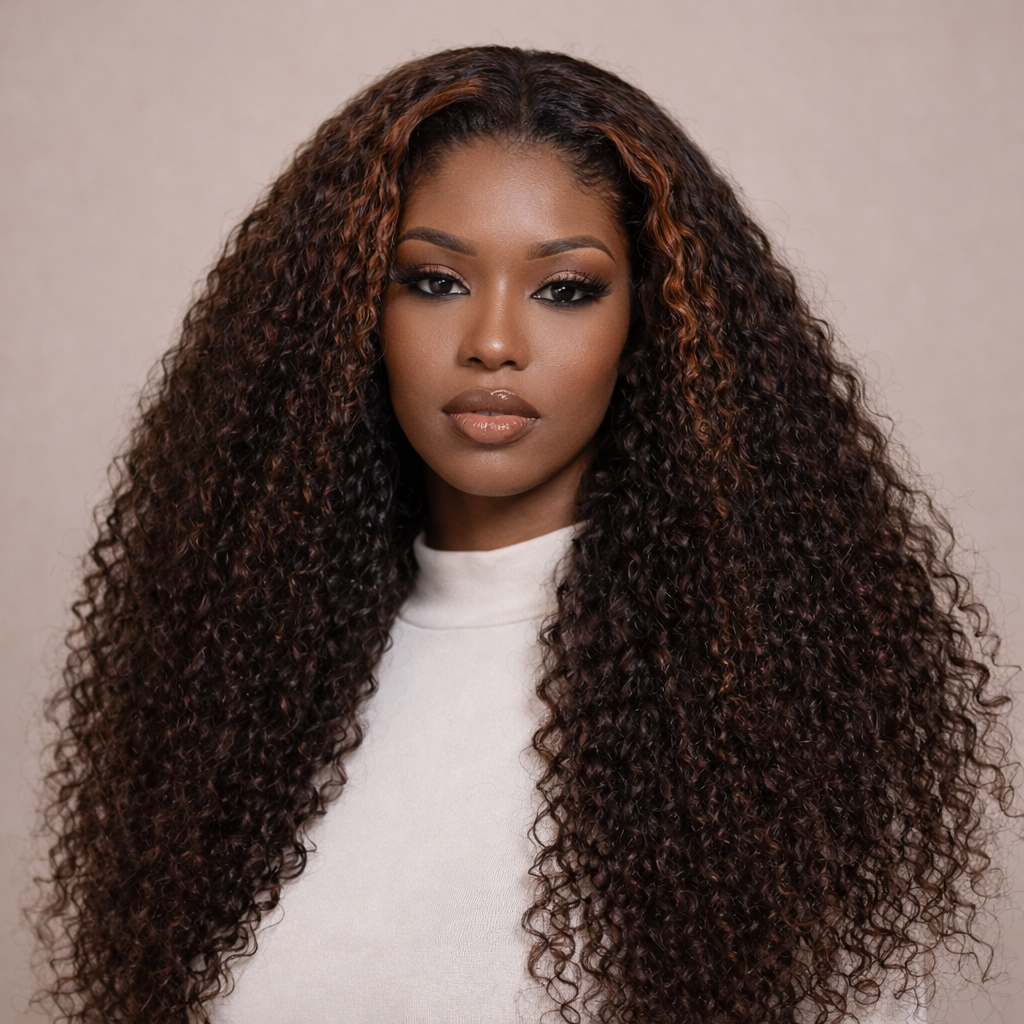 Deep Wave Human Hair Wig With HD Lace Frontal