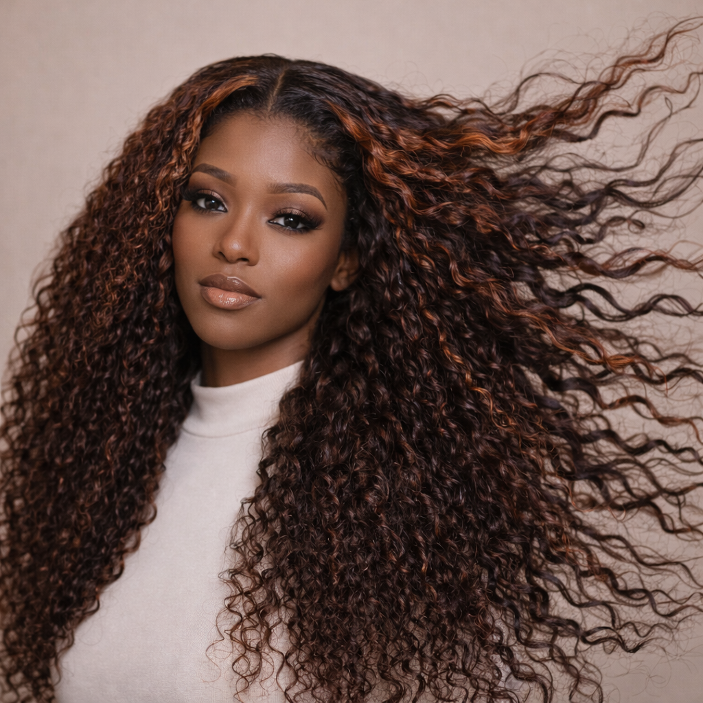 Deep Wave Human Hair Wig With HD Lace Frontal
