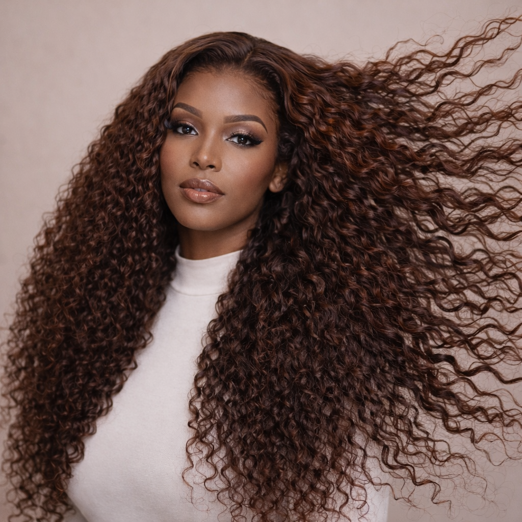 Deep Wave Human Hair Wig With HD Lace Frontal