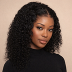 Curly Bob Glueless Human Hair Wig With HD Lace