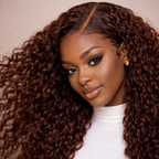 Long Deep Wave Human Hair Lace Front Wig
