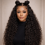 Deep Wave HD Lace Human Hair Wig For Women