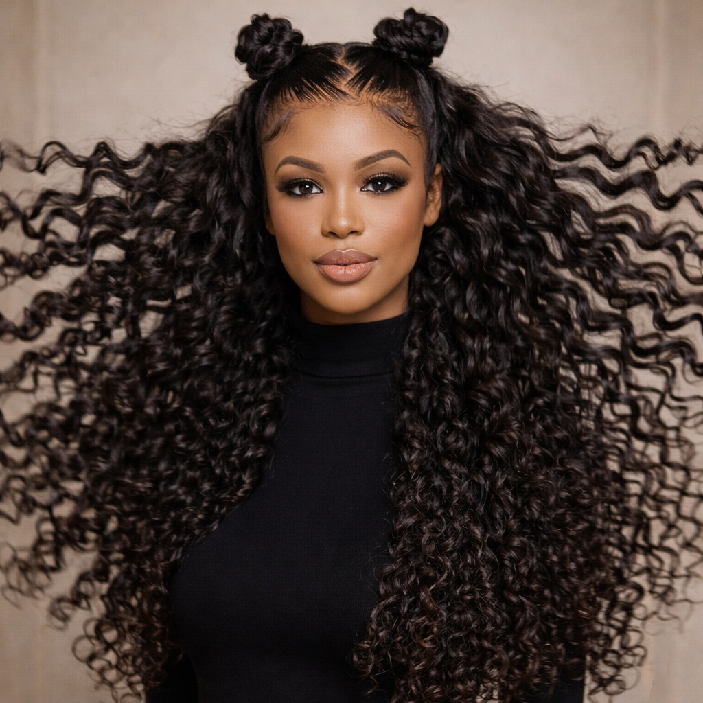Deep Wave HD Lace Human Hair Wig For Women