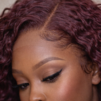 Burgundy Deep Wave HD Lace Front Human Hair Wig
