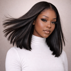 HD Lace Human Hair Bob Wig – Natural Sleek Look