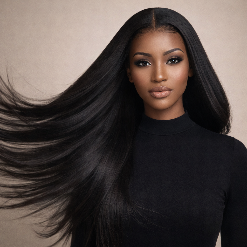 HD Lace Straight Human Hair Wig – Natural Melt Look