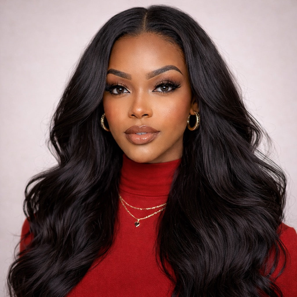 Glueless Human Hair Body Wave Wig With HD Lace